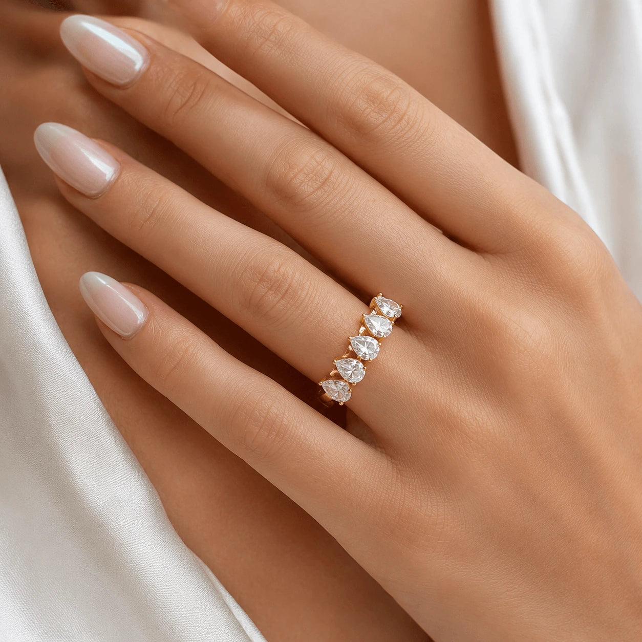 Valoreya Celeste Pear Ring