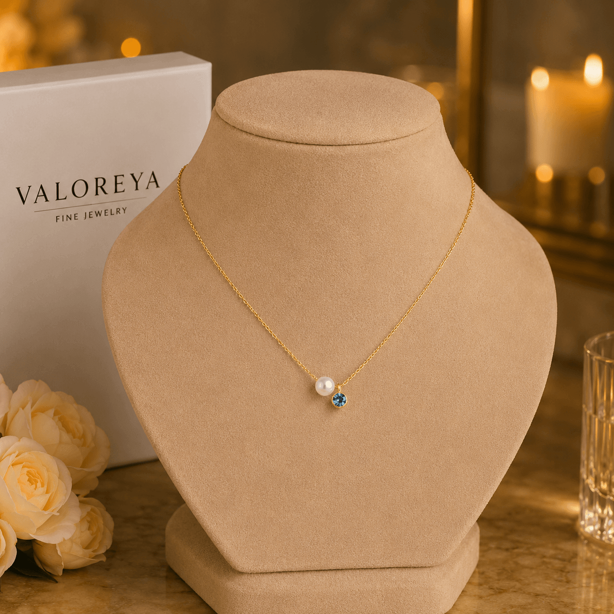 Valoreya Celestia Birthstone Necklace
