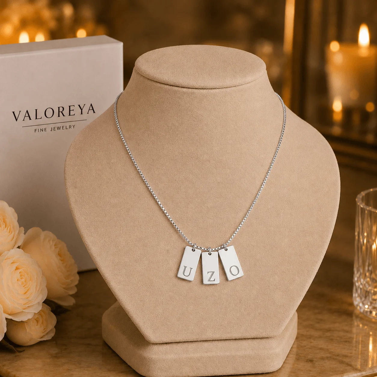 Valoreya Willow Initial Necklace