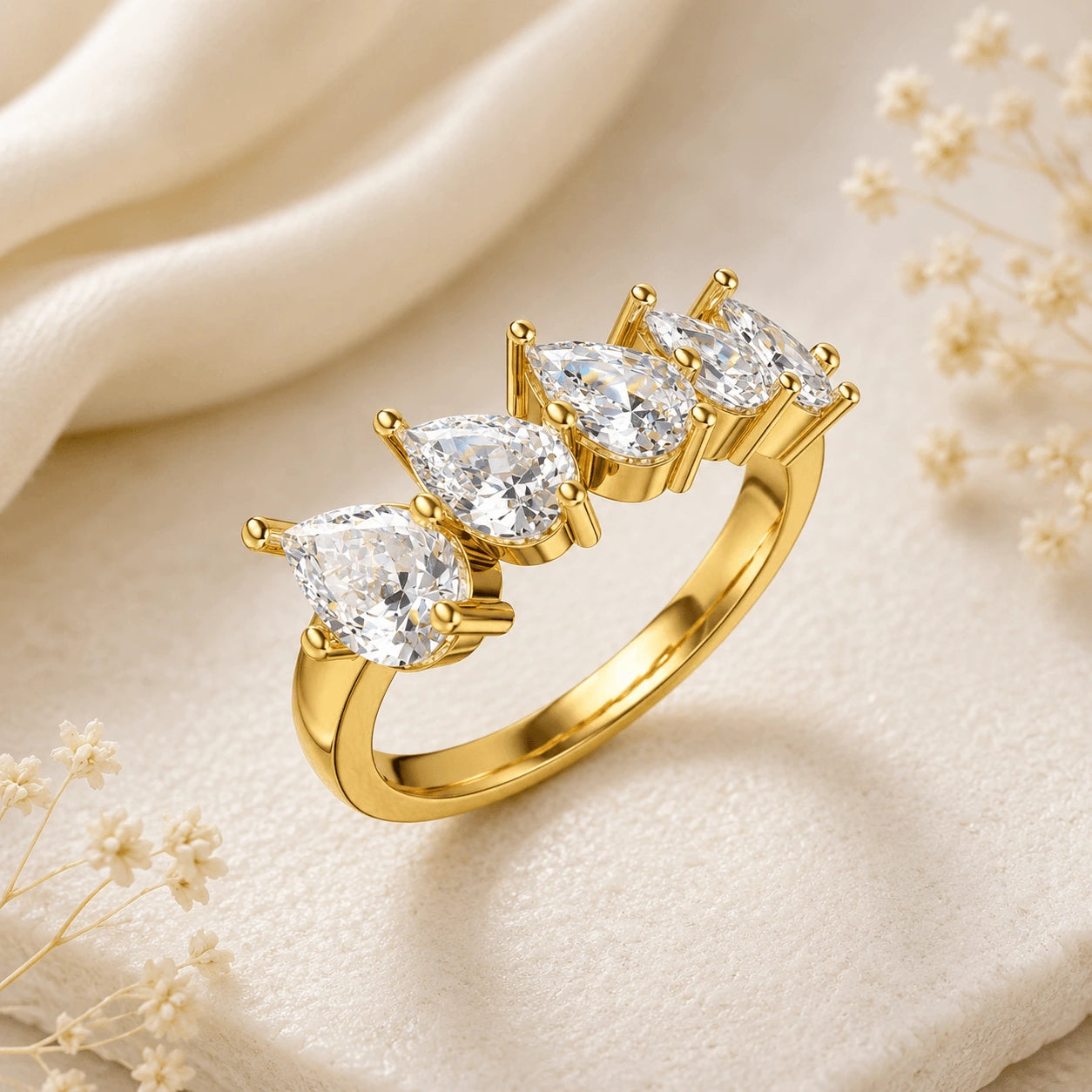 Valoreya Celeste Pear Ring